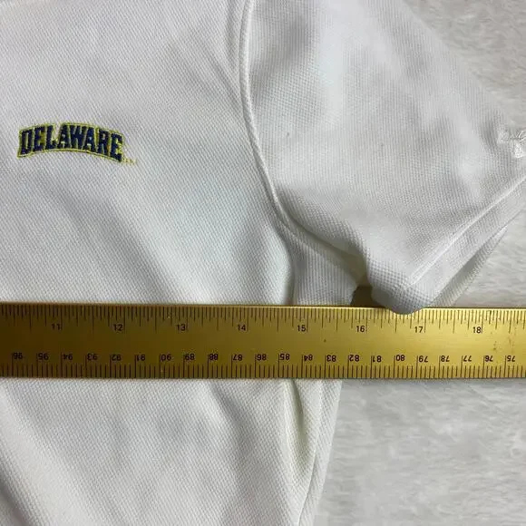 Under Armour Heatgear‎ Shirt Polo Womens Delaware White Small - Picture 6 of 7